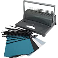 Los mejores  - Genie CB 850 - Encuadernadora- hasta 350 hojas- DIN A4- incluye juego de 75 piezas- color plata y negro